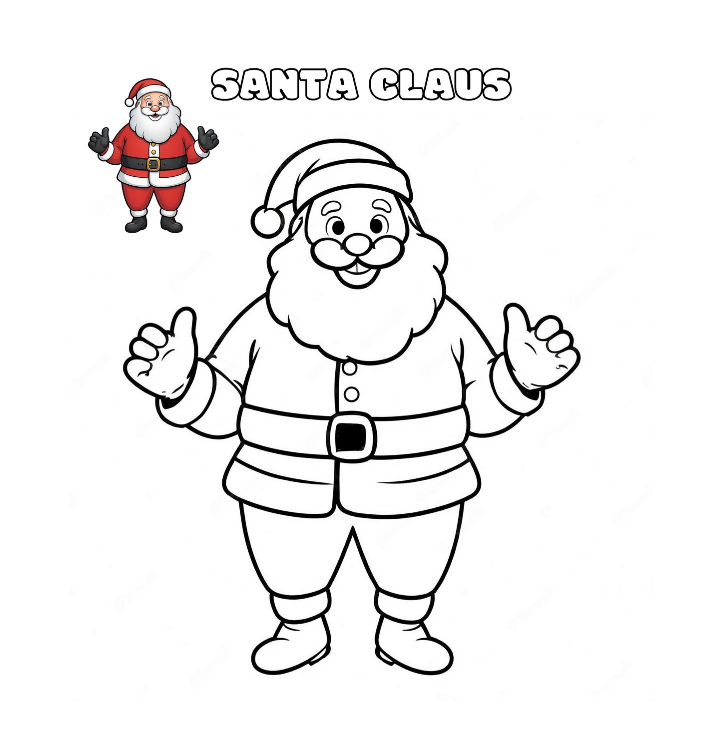 Malbuch für Kinder - Weihnachten: Entdecke Weihnachtsbäume, Rentiere, den Weihnachtsmann und mehr – Kreativer Ausmalspaß mit 40 süßen und einfachen Motiven für Kinder ab 4 Jahren!